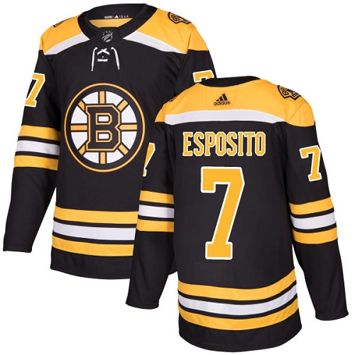 Adidas Men Boston Bruins 7 Phil Esposito Black Home Authentic Stitched NHL Jersey